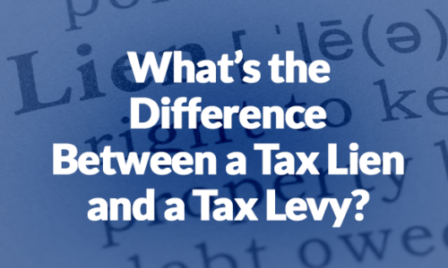 tax lien and tax levy